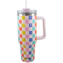 Load image into Gallery viewer, Stainless Steel Tumbler 38OZ Tumbler in Colorful Checkered