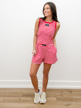 Load image into Gallery viewer, Lulu Mac Stripe Tank Top in Red/Pink