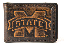 Load image into Gallery viewer, Mississippi State Bulldogs Burnished Leather Money Clip
