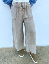 Load image into Gallery viewer, Cute &amp; Comfy Terry Knit Palazzo Pants in Mushroom