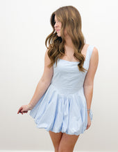 Load image into Gallery viewer, GameDay Bow Back Extra Bubble Hem Mini Dress