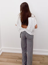 Load image into Gallery viewer, No Time Wide Leg Lounge Pants in LT.Heather Charcoal