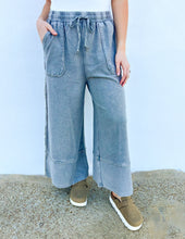 Load image into Gallery viewer, Cute &amp; Comfy Terry Knit Palazzo Pants in Ash