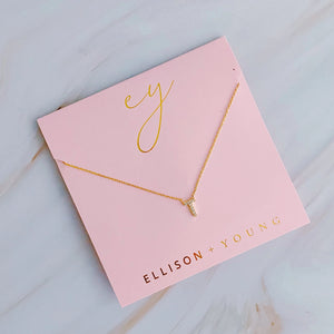 Understated Beauty Gold Initial Necklace