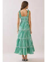 Load image into Gallery viewer, Forget You Striped Tie Shoulder Maxi Dress