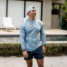 Load image into Gallery viewer, Burlebo Men's Performance Hoodie in Seaside Camo