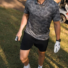 Load image into Gallery viewer, Burlebo 5.5" Everyday Matte Black Shorts with Retro Duck Camo Pockets