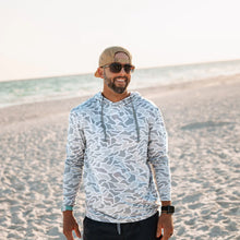 Load image into Gallery viewer, Burlebo Men's Performance Hoodie in White Camo