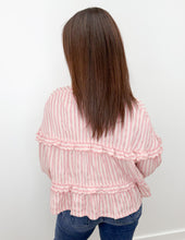 Load image into Gallery viewer, Time To Go Stripe Reversible Flowy Boho Top