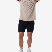 Load image into Gallery viewer, Burlebo 7" Athletic Shorts in Heather Black with Retro Duck Camo Liner