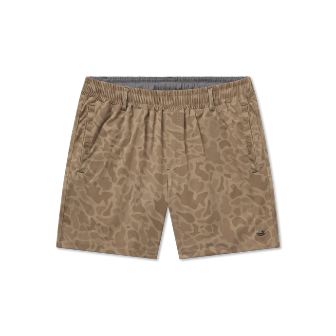 Southern Marsh Men's Billfish Lined Performance Short Brown Camo