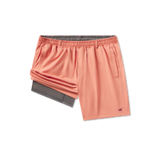 Load image into Gallery viewer, Southern Marsh Men's Billfish Lined Performance Shorts in Salmon