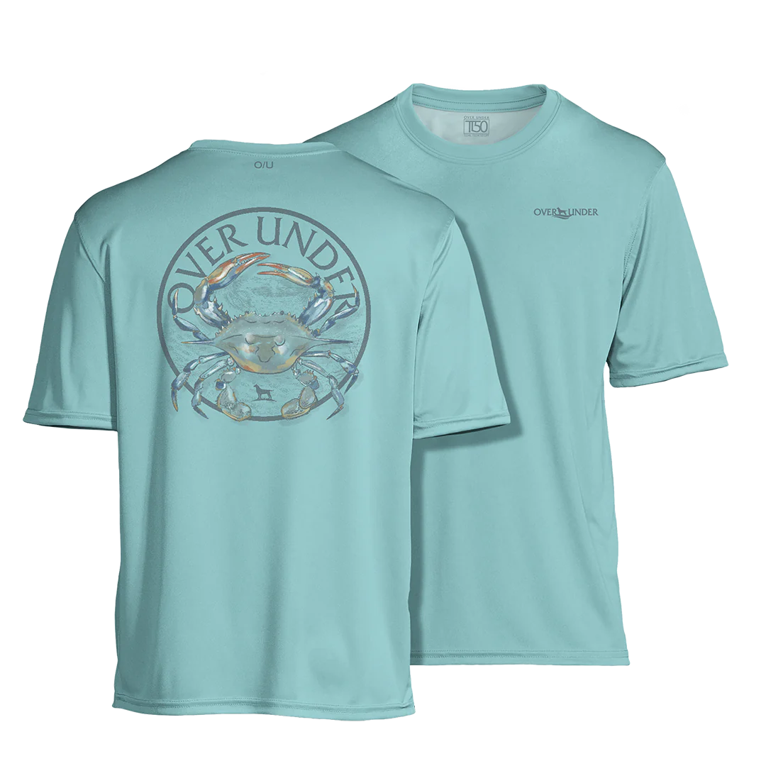 Over Under Tidal Tech Blue Crab SS Shirt