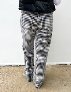 Happy Days Gingham Pants in Black