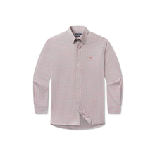 Load image into Gallery viewer, Southern Marsh Dryer Performance Gingham Dress Shirt in Burnt Taupe