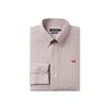 Southern Marsh Dryer Performance Gingham Dress Shirt in Burnt Taupe