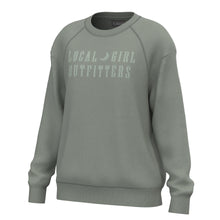 Load image into Gallery viewer, Local Girl Moon Cotton Crewneck in Sage