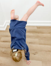 Load image into Gallery viewer, Lulu Mac Youth Terry LS Top in Navy