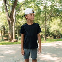 Load image into Gallery viewer, Burlebo Youth Go To SS Tee in Midnight Black