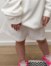 Load image into Gallery viewer, Lulu Mac Youth Terry LS Top in White