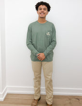 Load image into Gallery viewer, Southern Point Co. Camo Logo LS Tee