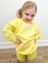 Load image into Gallery viewer, Lulu Mac Youth Terry LS Top in Yellow