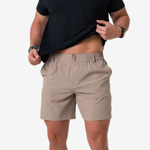 Load image into Gallery viewer, Burlebo 7" Everyday Cobblestone Khaki Shorts with Duck Hunt Pockets