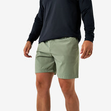 Load image into Gallery viewer, Burlebo 7" Everyday Shorts in Light Sage with Brush Country Pockets
