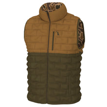 Load image into Gallery viewer, Local Boy Duck Down Reversible Vest in Old School Camo