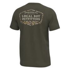 Load image into Gallery viewer, Local Boy Graphic S/S Heather Blend Crew-Vintage ESTD Badge