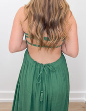 Load image into Gallery viewer, Not Doing Good Without Smocked Halter Maxi Dress-Hunter Green