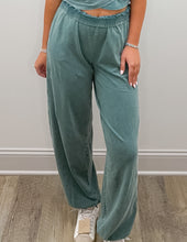Load image into Gallery viewer, So Tell Me Crop/Jogger Set in Dark Teal