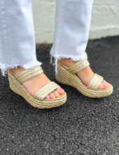 Load image into Gallery viewer, Blowfish Bermuda Raffia Wedges