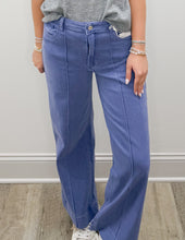 Load image into Gallery viewer, Come Over High Rise Wide Leg Pintuck Pants in Marlin