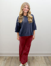 Load image into Gallery viewer, Come Over High Rise Wide Leg Pintuck Pants in Dk Burgundy
