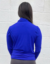 Load image into Gallery viewer, Layering Made Perfect Mock Neck Top Bright Blue