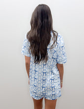 Load image into Gallery viewer, Mini Bow PJ Sets in Lt Blue