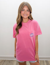 Load image into Gallery viewer, Old Row Circle Logo SS Pocket Tee in Crunchberry