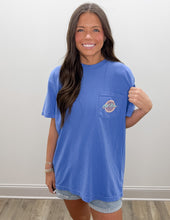 Load image into Gallery viewer, Old Row Circle Logo SS Pocket Tee in Mystic Blue