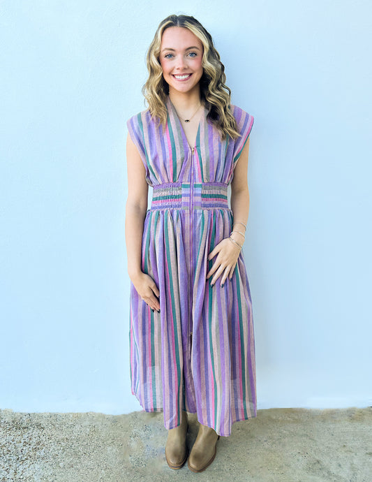 Spring Forward Dress in Acai Multi