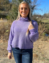 Load image into Gallery viewer, Something To Talk About Turtleneck Sweater Lavender