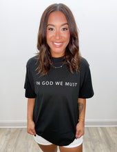 Load image into Gallery viewer, 'Jesus Is King' SS Tee in Black