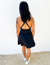 Load image into Gallery viewer, Care Free Halter Neck Crisscross Athletic Dress
