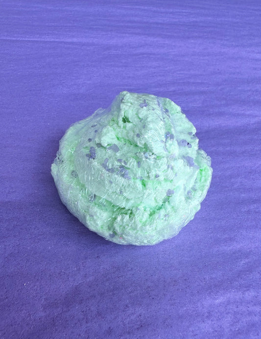 Magnolia Soap Company Bubble Scoops Lime Green with Purple Sprinkles