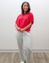 Load image into Gallery viewer, I Know You Care Terry Sweatpants in Heather Grey