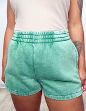 Load image into Gallery viewer, Need You Now Acid Wash Shorts in Forest