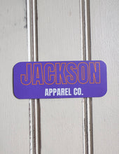 Load image into Gallery viewer, Jackson Apparel Co. Logo Sticker Purple