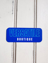 Load image into Gallery viewer, Versatile Boutique Logo Sticker Flo Blue