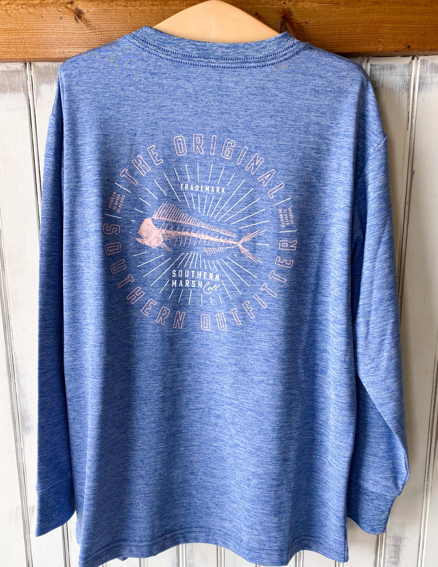 Southern Marsh Youth Fieldtec Heathered Mahi LS Tee