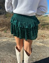 Load image into Gallery viewer, Sparkles Everywhere Sequin Skort Hunter Green